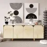 Buffet 4 portes en aggloméré Lazio Bohem