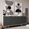 Buffet 4 portes en aggloméré Lazio Bohem