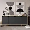 Buffet 4 portes en aggloméré Lazio Bohem