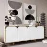 Buffet 4 portes en aggloméré Lazio Bohem