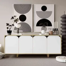 Buffet 4 portes en aggloméré Lazio Bohem