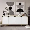 Buffet 4 portes en aggloméré Lazio Bohem