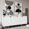 Buffet 4 portes en aggloméré Lazio Bohem