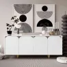 Buffet 4 portes en aggloméré Lazio Bohem