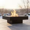 Brasero en acier peint plateau design