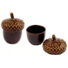 Ensemble de 2 pots de rangement en grès Gland