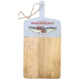 Planche en manguier et émail Poisson Vintage