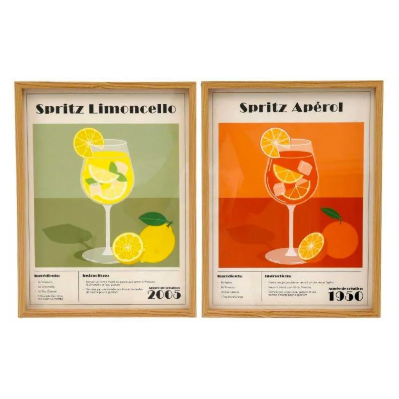 Ensemble de 2 cadres recette Spritz