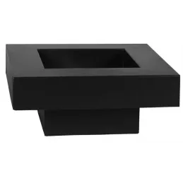 Brasero en acier peint plateau design