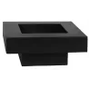 Brasero en acier peint plateau design