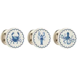 Ensemble de 3 boutons de porte Mer