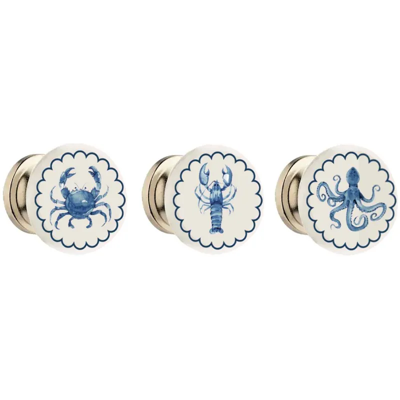 Ensemble de 3 boutons de porte Mer