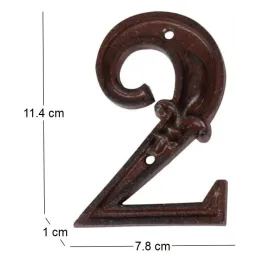 Numéro de maison en fonte