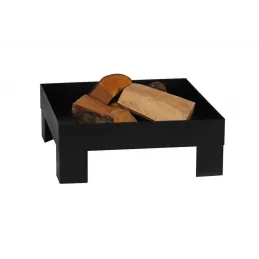 Brasero en acier peint plateforme