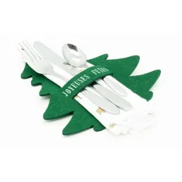 Porte-couverts de noel en feutrine (Lot de 24)