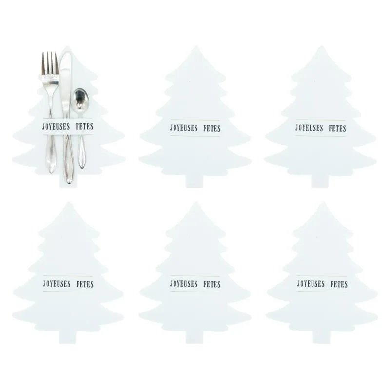 Porte-couverts de noel en feutrine (Lot de 24)