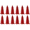 Sapins décoratifs en feutrine 20 cm (Lot de 12)
