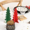 Sapins décoratifs en feutrine 20 cm (Lot de 12)