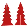 Sapins décoratifs en feutrine 20 cm (Lot de 12)