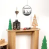 Décoration murale métal et bois Bienvenue