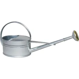 Arrosoir bec long 5 litres avec pomme en acier galvanisé