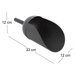 Pelle à pellets incurvée en acier galvanisé