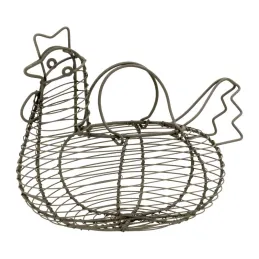 Panier poule en métal