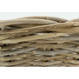 Corbeille en poelet gris