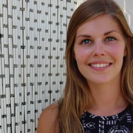 Rideau de porte en polyéthylène beige et acier  Campos