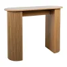 Console en bois lamé arrondie