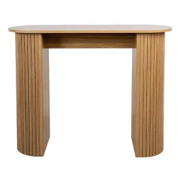 Console en bois lamé arrondie