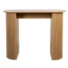 Console en bois lamé arrondie