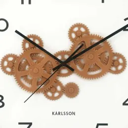 Horloge murale ronde Open Gear