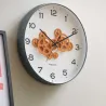 Horloge murale ronde Open Gear
