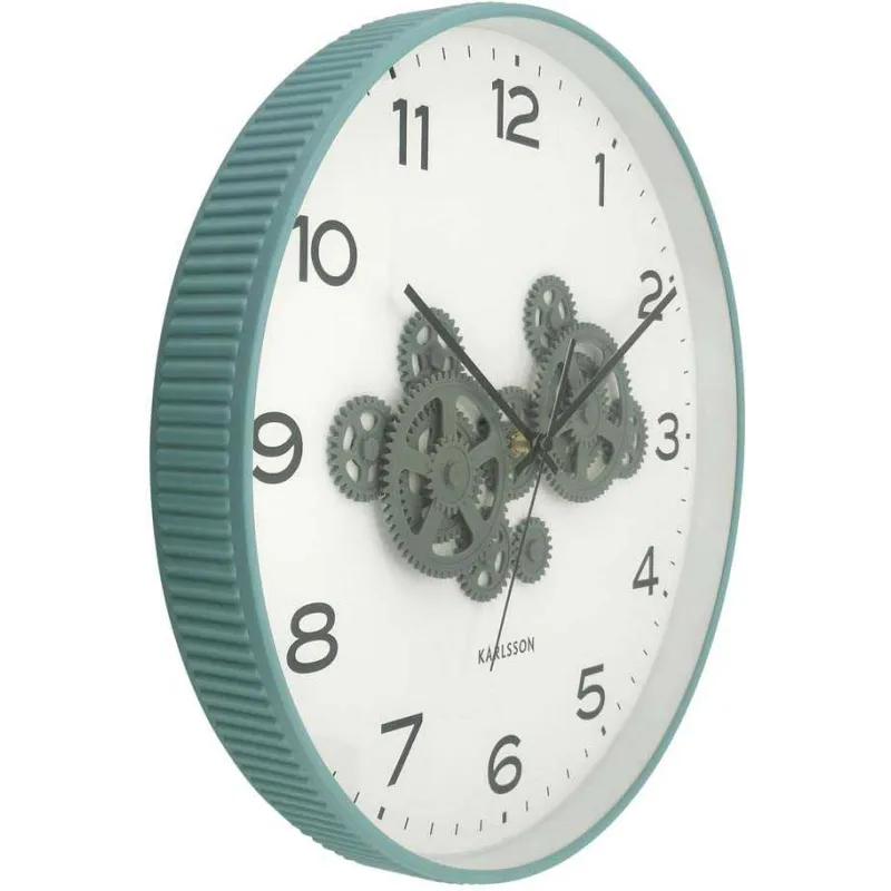 Horloge murale ronde Open Gear
