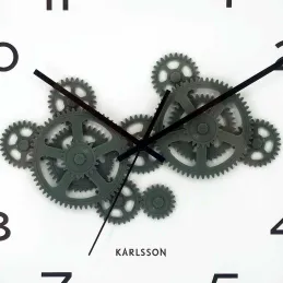 Horloge murale ronde Open Gear