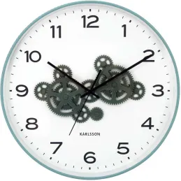 Horloge murale ronde Open Gear