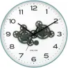 Horloge murale ronde Open Gear