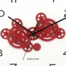 Horloge murale ronde Open Gear