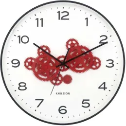Horloge murale ronde Open Gear