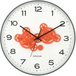 Horloge murale ronde Open Gear
