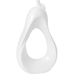 Poire déco originale blanche