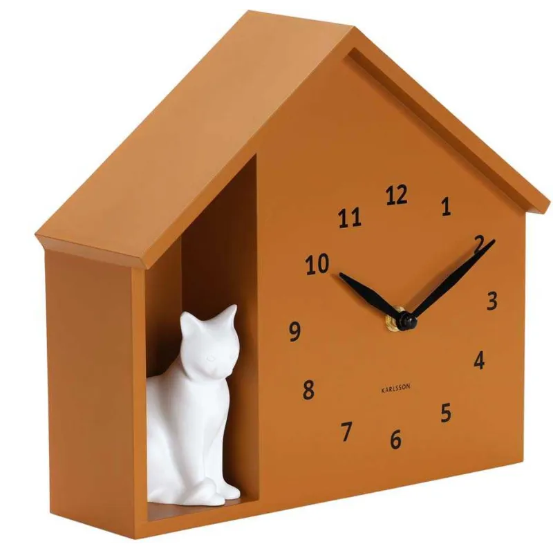 Horloge à poser Siting cat