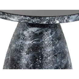 Table d'appoint en métal Mosaic Marble
