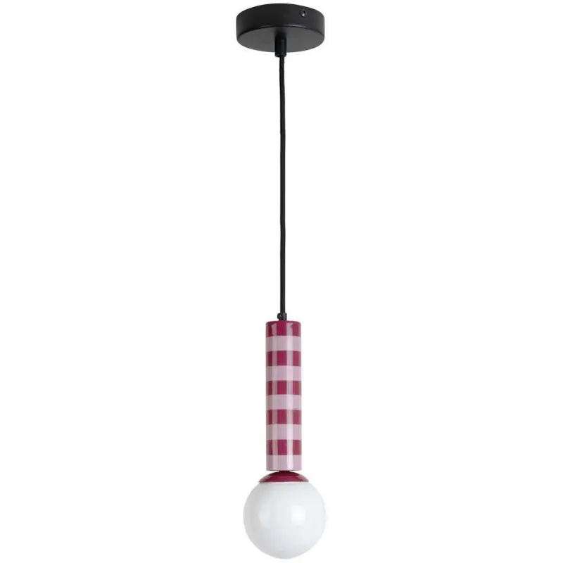 Suspension en métal bicolore Rayado