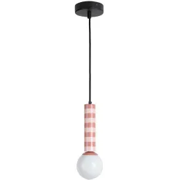 Suspension en métal bicolore Rayado
