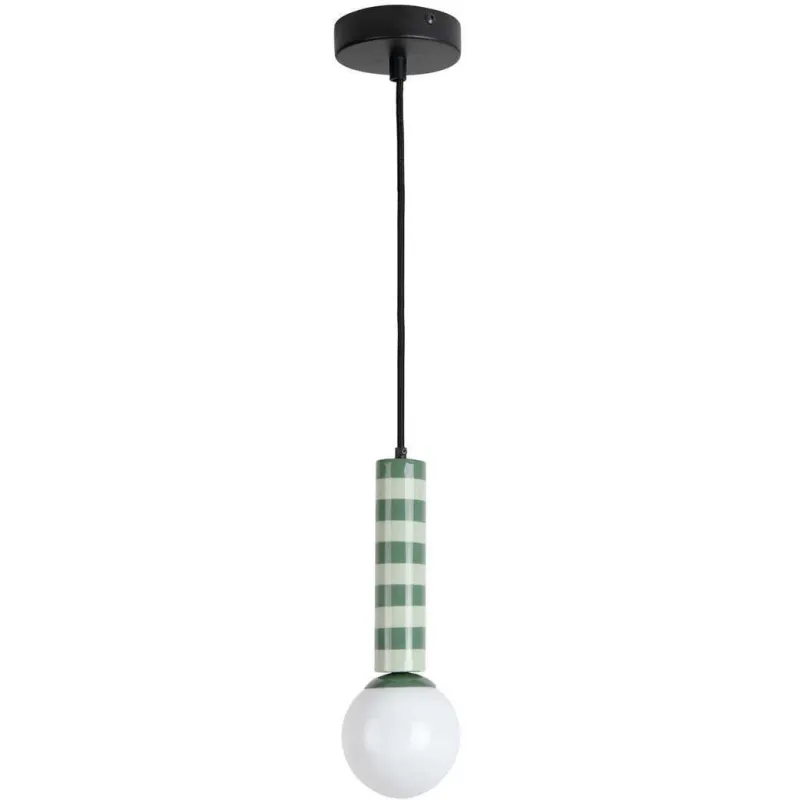 Suspension en métal bicolore Rayado