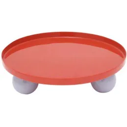 Plateau rond en métal Double Funky Large