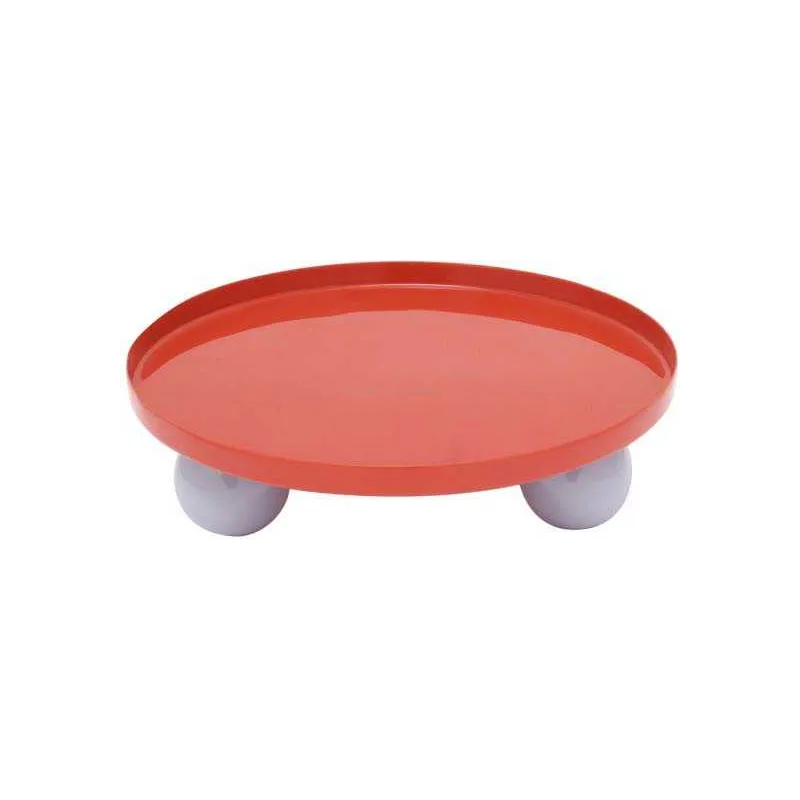 Plateau rond en métal Double Funky Large