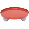 Plateau rond en métal Double Funky Large